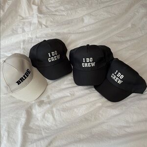Bride & “I Do Crew” Hats – Set of 4 Bachelorette Party Caps